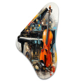 Music Dynamic Ballad Bold - Asymmetric Metal Wall Art