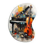 Music Dynamic Ballad Bold - Asymmetric Metal Wall Art