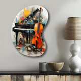 Music Dynamic Ballad Bold - Asymmetric Metal Wall Art