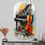 Music Dynamic Ballad Bold - Asymmetric Metal Wall Art