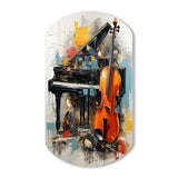 Music Dynamic Ballad Bold - Asymmetric Metal Wall Art