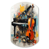 Music Dynamic Ballad Bold - Asymmetric Metal Wall Art