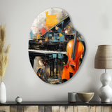 Music Dynamic Ballad Bold - Asymmetric Metal Wall Art