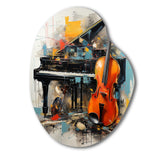 Music Dynamic Ballad Bold - Asymmetric Metal Wall Art