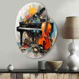 Music Dynamic Ballad Bold - Asymmetric Metal Wall Art