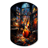 Music Jazz Fusion Vibrant - Asymmetric Metal Wall Art