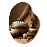 Native Art Pottery Serenity II - Asymmetric Metal Wall Art