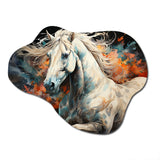 Native Art The Spirit Horse II - Asymmetric Metal Wall Art