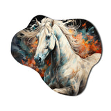 Native Art The Spirit Horse II - Asymmetric Metal Wall Art