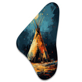 Native Tipi Journey Of The Tribes - Asymmetric Metal Wall Art