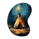 Native Tipi Journey Of The Tribes - Asymmetric Metal Wall Art