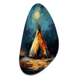 Native Tipi Journey Of The Tribes - Asymmetric Metal Wall Art