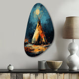 Native Tipi Journey Of The Tribes - Asymmetric Metal Wall Art