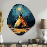 Native Tipi Journey Of The Tribes - Asymmetric Metal Wall Art