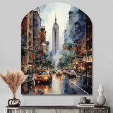 New York City That Never Sleeps II - Asymmetric Metal Wall Art