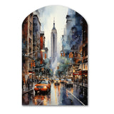 New York City That Never Sleeps II - Asymmetric Metal Wall Art