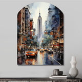 New York City That Never Sleeps II - Asymmetric Metal Wall Art