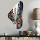 New York City That Never Sleeps II - Asymmetric Metal Wall Art