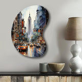 New York City That Never Sleeps II - Asymmetric Metal Wall Art