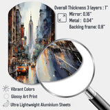 New York City That Never Sleeps II - Asymmetric Metal Wall Art