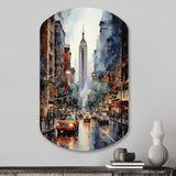 New York City That Never Sleeps II - Asymmetric Metal Wall Art