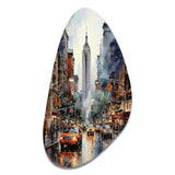 New York City That Never Sleeps II - Asymmetric Metal Wall Art