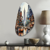 New York City That Never Sleeps II - Asymmetric Metal Wall Art