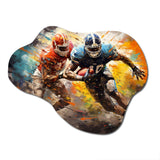 Football The Winning II - Asymmetric Metal Wall Art