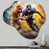 Football The Winning II - Asymmetric Metal Wall Art