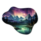 Northern Lights Celestial Symphony I - Asymmetric Metal Wall Art