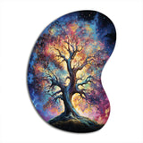 Colorful Oak Tree Eternal Strength I - Asymmetric Metal Wall Art