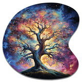 Colorful Oak Tree Eternal Strength I - Asymmetric Metal Wall Art