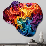 Opt Art Vibrant Illusions II - Asymmetric Metal Wall Art