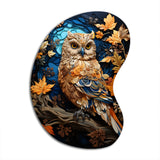 Brown Owl Overture I - Asymmetric Metal Wall Art