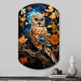 Brown Owl Overture I - Asymmetric Metal Wall Art