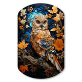 Brown Owl Overture I - Asymmetric Metal Wall Art