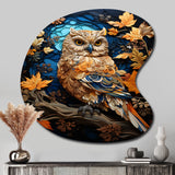 Brown Owl Overture I - Asymmetric Metal Wall Art