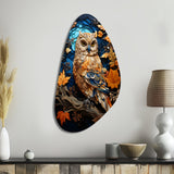 Brown Owl Overture I - Asymmetric Metal Wall Art