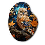 Brown Owl Overture I - Asymmetric Metal Wall Art