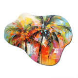 Popart Palm Trees I - Asymmetric Metal Wall Art