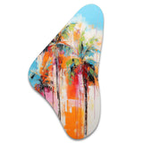 Palm Trees Palm V - Asymmetric Metal Wall Art