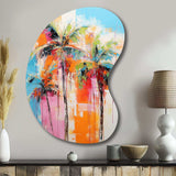 Palm Trees Palm V - Asymmetric Metal Wall Art