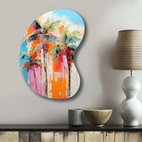 Palm Trees Palm V - Asymmetric Metal Wall Art