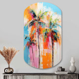 Palm Trees Palm V - Asymmetric Metal Wall Art