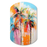 Palm Trees Palm V - Asymmetric Metal Wall Art