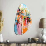 Palm Trees Palm V - Asymmetric Metal Wall Art