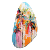 Palm Trees Palm V - Asymmetric Metal Wall Art