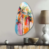 Palm Trees Palm V - Asymmetric Metal Wall Art