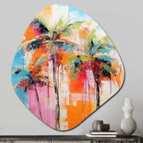 Palm Trees Palm V - Asymmetric Metal Wall Art