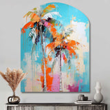 Palm Trees Palm VI - Asymmetric Metal Wall Art